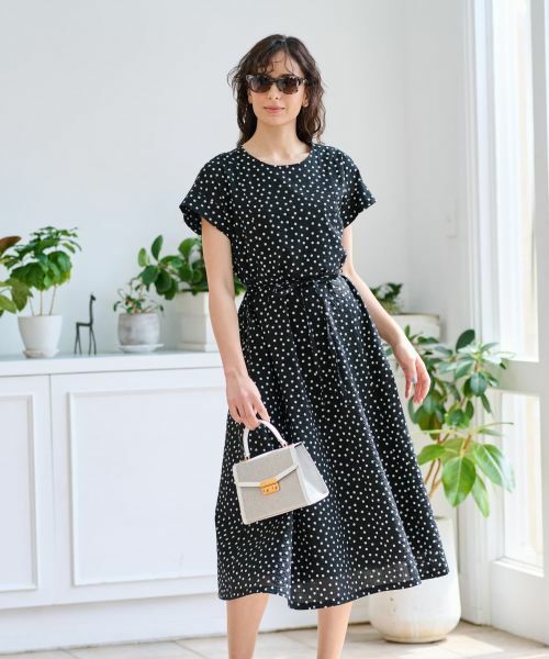 CARA O CRUZ / キャラ・オ・クルス ドレス | ドットフレアワンピース【CoC by CARA O CRUZ】 | 詳細7