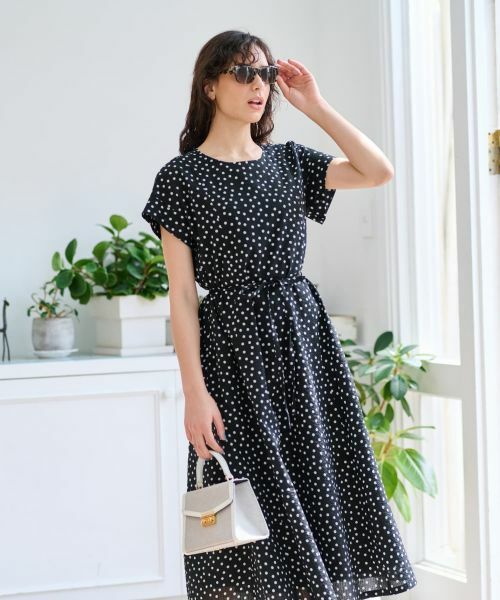 CARA O CRUZ / キャラ・オ・クルス ドレス | ドットフレアワンピース【CoC by CARA O CRUZ】 | 詳細9