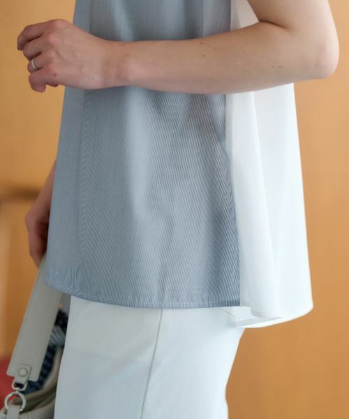 CARA O CRUZ / キャラ・オ・クルス カットソー | 異素材切替カットソー【CoC by CARA O CRUZ】 | 詳細25