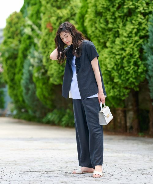 CARA O CRUZ / キャラ・オ・クルス カットソー | 異素材切替カットソー【CoC by CARA O CRUZ】 | 詳細4