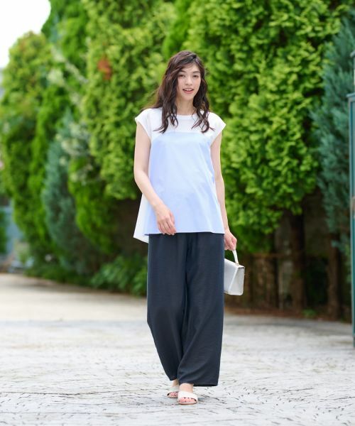 CARA O CRUZ / キャラ・オ・クルス カットソー | 異素材切替カットソー【CoC by CARA O CRUZ】 | 詳細5