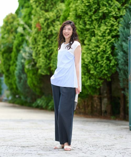 CARA O CRUZ / キャラ・オ・クルス カットソー | 異素材切替カットソー【CoC by CARA O CRUZ】 | 詳細6