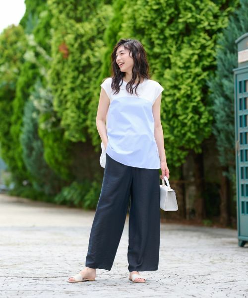 CARA O CRUZ / キャラ・オ・クルス カットソー | 異素材切替カットソー【CoC by CARA O CRUZ】 | 詳細7