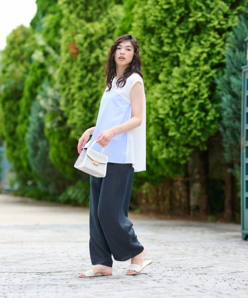 CARA O CRUZ / キャラ・オ・クルス カットソー | 異素材切替カットソー【CoC by CARA O CRUZ】 | 詳細9