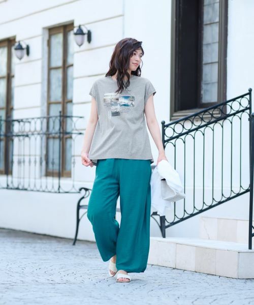 CARA O CRUZ / キャラ・オ・クルス カットソー | プリントノースリーブカットソー【CoC by CARA O CRUZ】 | 詳細10