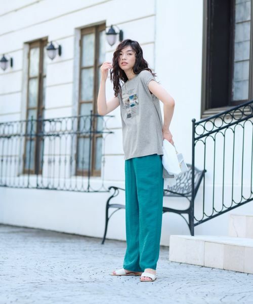 CARA O CRUZ / キャラ・オ・クルス カットソー | プリントノースリーブカットソー【CoC by CARA O CRUZ】 | 詳細12