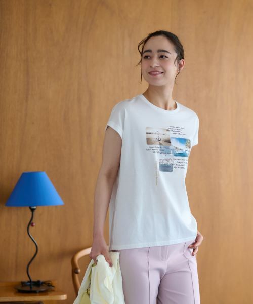 CARA O CRUZ / キャラ・オ・クルス カットソー | プリントノースリーブカットソー【CoC by CARA O CRUZ】 | 詳細19