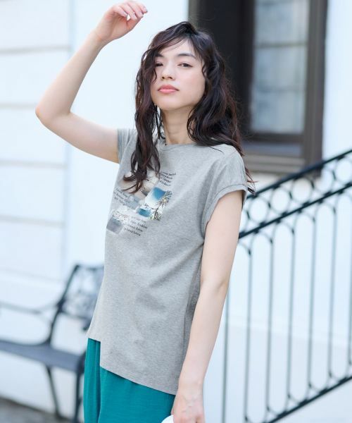 CARA O CRUZ / キャラ・オ・クルス カットソー | プリントノースリーブカットソー【CoC by CARA O CRUZ】 | 詳細4