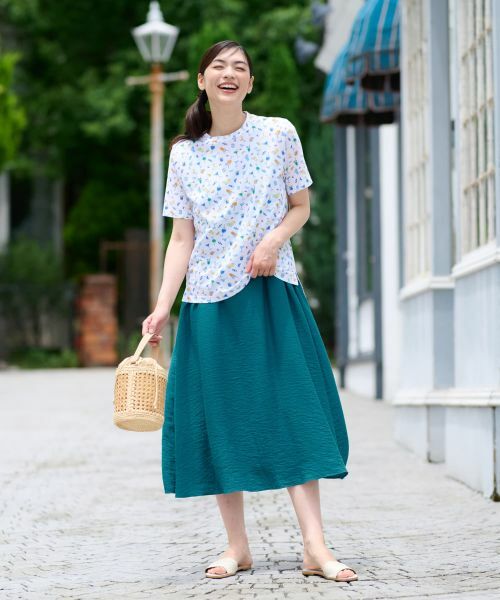 CARA O CRUZ / キャラ・オ・クルス ロング・マキシ丈ワンピース | Vネックジャンパースカート【CoC by CARA O CRUZ】 | 詳細15