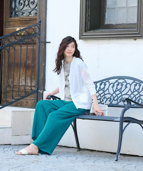 CARA O CRUZ / キャラ・オ・クルス カーディガン・ボレロ | ラメVネックカーディガン【CoC by CARA O CRUZ】 | 詳細1