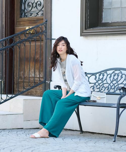 CARA O CRUZ / キャラ・オ・クルス カーディガン・ボレロ | ラメVネックカーディガン【CoC by CARA O CRUZ】 | 詳細19