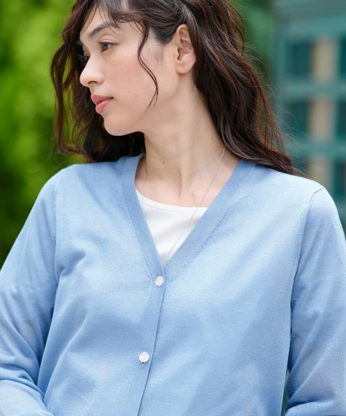 CARA O CRUZ / キャラ・オ・クルス カーディガン・ボレロ | ラメVネックカーディガン【CoC by CARA O CRUZ】 | 詳細30