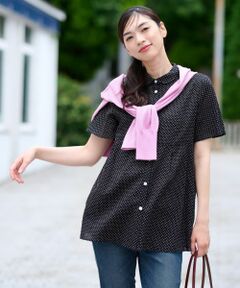 CARA O CRUZ / キャラ・オ・クルス シャツ・ブラウス | 【人気】ドットフレアブラウス【CoC by CARA O CRUZ】