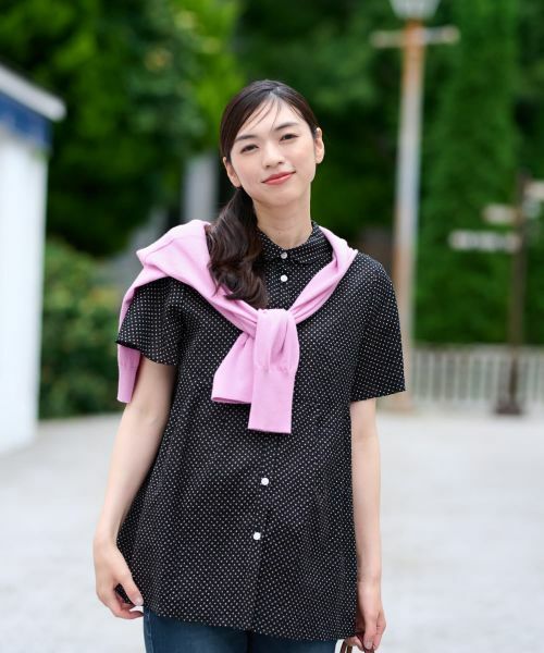 CARA O CRUZ / キャラ・オ・クルス シャツ・ブラウス | 【人気】ドットフレアブラウス【CoC by CARA O CRUZ】 | 詳細10
