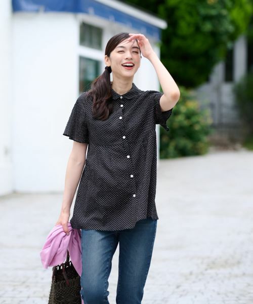CARA O CRUZ / キャラ・オ・クルス シャツ・ブラウス | 【人気】ドットフレアブラウス【CoC by CARA O CRUZ】 | 詳細12