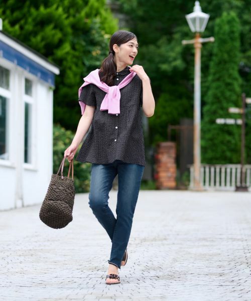 CARA O CRUZ / キャラ・オ・クルス シャツ・ブラウス | 【人気】ドットフレアブラウス【CoC by CARA O CRUZ】 | 詳細15