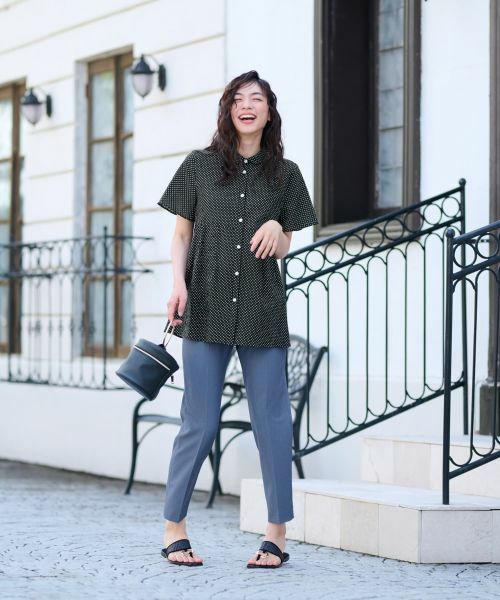 CARA O CRUZ / キャラ・オ・クルス シャツ・ブラウス | 【人気】ドットフレアブラウス【CoC by CARA O CRUZ】 | 詳細27