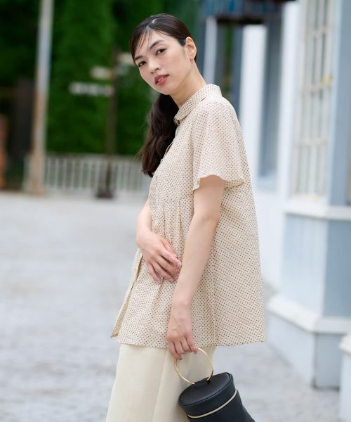 CARA O CRUZ / キャラ・オ・クルス シャツ・ブラウス | 【人気】ドットフレアブラウス【CoC by CARA O CRUZ】 | 詳細4