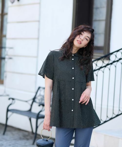CARA O CRUZ / キャラ・オ・クルス シャツ・ブラウス | 【人気】ドットフレアブラウス【CoC by CARA O CRUZ】 | 詳細7