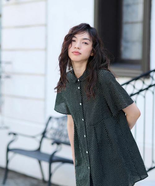 CARA O CRUZ / キャラ・オ・クルス シャツ・ブラウス | 【人気】ドットフレアブラウス【CoC by CARA O CRUZ】 | 詳細8