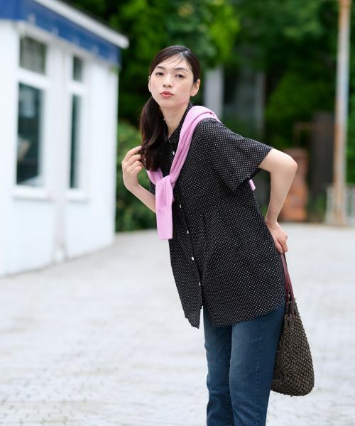 CARA O CRUZ / キャラ・オ・クルス シャツ・ブラウス | 【人気】ドットフレアブラウス【CoC by CARA O CRUZ】 | 詳細9