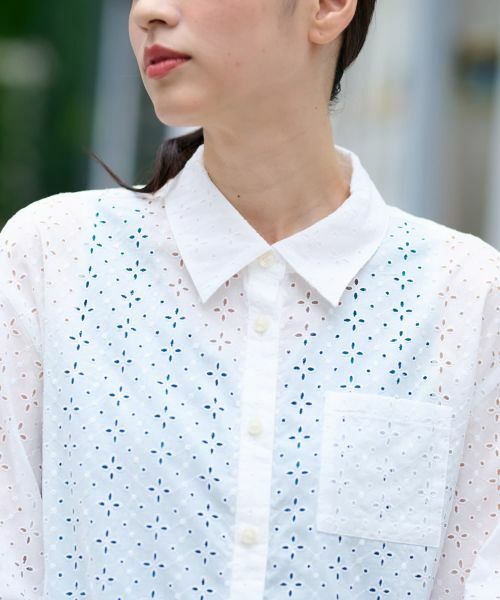 CARA O CRUZ / キャラ・オ・クルス シャツ・ブラウス | アイレット刺繍ブラウス | 詳細25