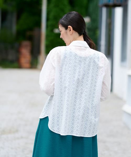 CARA O CRUZ / キャラ・オ・クルス シャツ・ブラウス | アイレット刺繍ブラウス | 詳細7