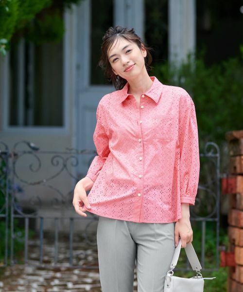 CARA O CRUZ / キャラ・オ・クルス シャツ・ブラウス | アイレット刺繍ブラウス | 詳細9