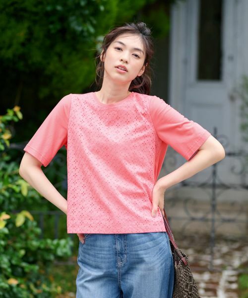 CARA O CRUZ / キャラ・オ・クルス カットソー | アイレット切替カットソー | 詳細1