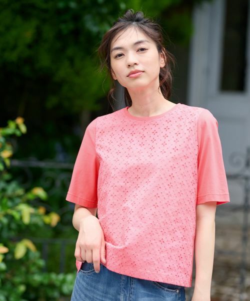 CARA O CRUZ / キャラ・オ・クルス カットソー | アイレット切替カットソー | 詳細3