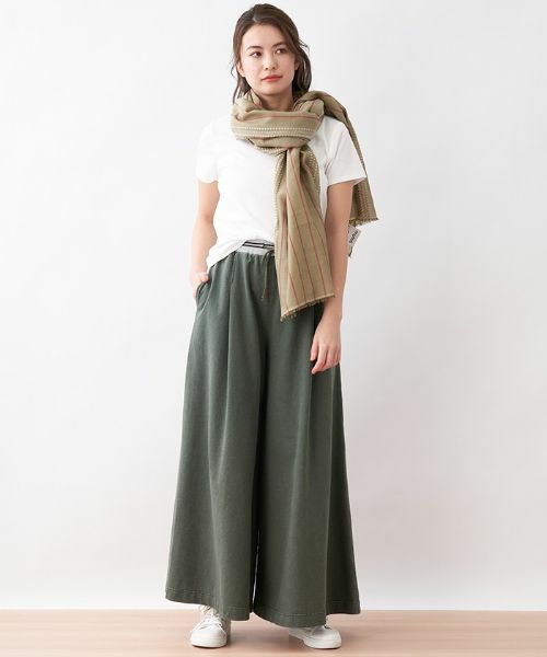 CARA O CRUZ / キャラ・オ・クルス マフラー・ショール・スヌード・ストール | ストライプ織りストール | 詳細2