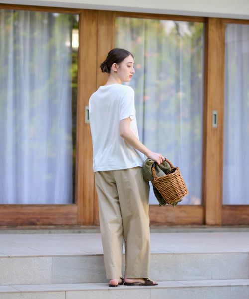 CARA O CRUZ / キャラ・オ・クルス その他パンツ | 洗える 後ろウエストゴムクロップドパンツ | 詳細13