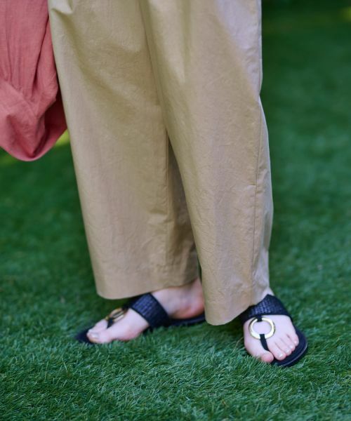 CARA O CRUZ / キャラ・オ・クルス その他パンツ | 洗える 後ろウエストゴムクロップドパンツ | 詳細19