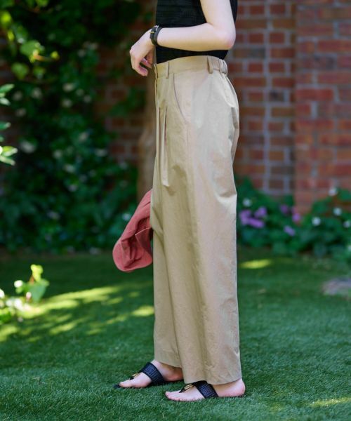 CARA O CRUZ / キャラ・オ・クルス その他パンツ | 洗える 後ろウエストゴムクロップドパンツ | 詳細3