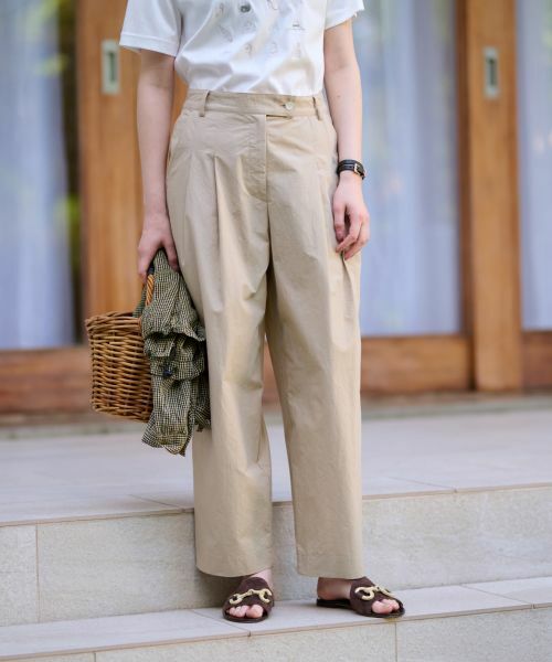 CARA O CRUZ / キャラ・オ・クルス その他パンツ | 洗える 後ろウエストゴムクロップドパンツ | 詳細9