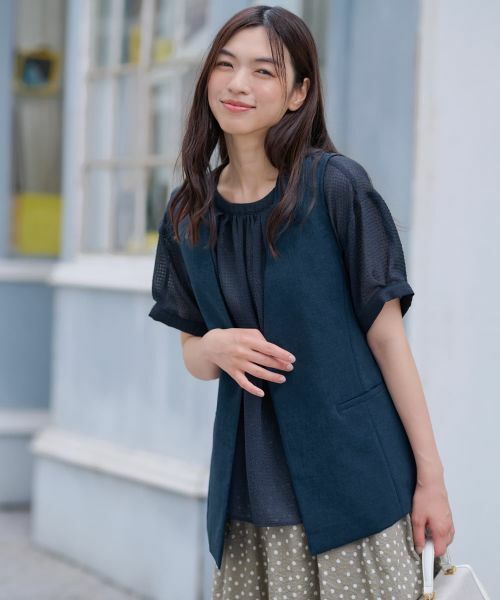 CARA O CRUZ / キャラ・オ・クルス テーラードジャケット | Vネックベスト【CoC by CARA O CRUZ】 | 詳細2