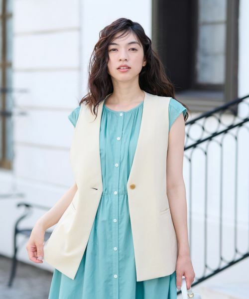 CARA O CRUZ / キャラ・オ・クルス テーラードジャケット | Vネックベスト【CoC by CARA O CRUZ】 | 詳細3