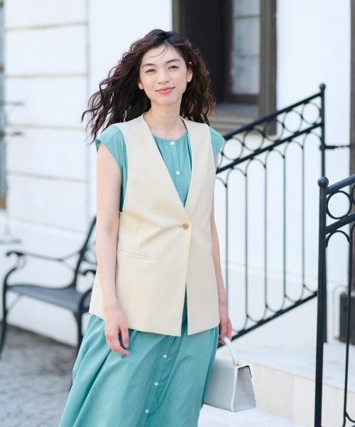 CARA O CRUZ / キャラ・オ・クルス テーラードジャケット | Vネックベスト【CoC by CARA O CRUZ】 | 詳細9