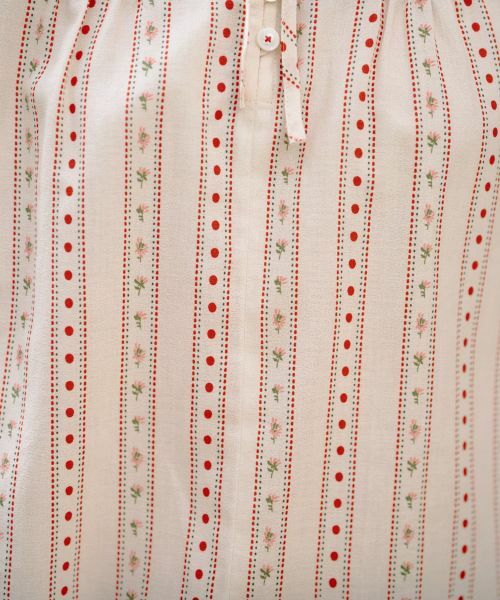 CARA O CRUZ / キャラ・オ・クルス シャツ・ブラウス | ドットと花柄のタイブラウス【DEVEAUX】 | 詳細18