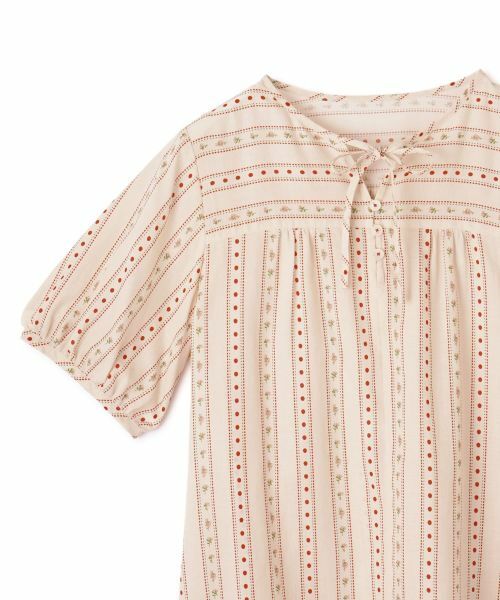 CARA O CRUZ / キャラ・オ・クルス シャツ・ブラウス | ドットと花柄のタイブラウス【DEVEAUX】 | 詳細21