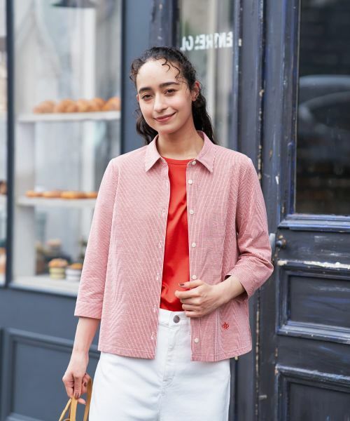 CARA O CRUZ / キャラ・オ・クルス シャツ・ブラウス | ナローストライプシャツ | 詳細1