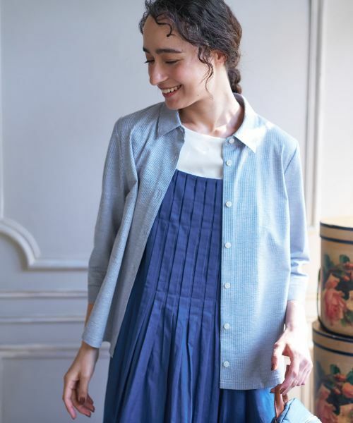 CARA O CRUZ / キャラ・オ・クルス シャツ・ブラウス | ナローストライプシャツ | 詳細10