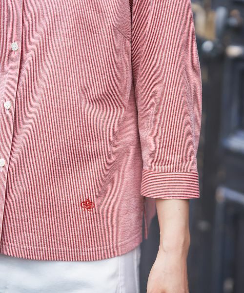 CARA O CRUZ / キャラ・オ・クルス シャツ・ブラウス | ナローストライプシャツ | 詳細24