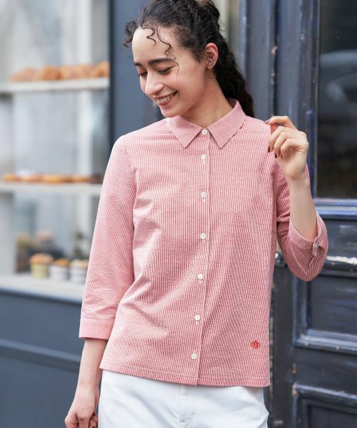 CARA O CRUZ / キャラ・オ・クルス シャツ・ブラウス | ナローストライプシャツ | 詳細5