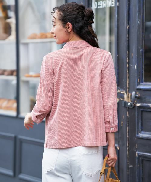 CARA O CRUZ / キャラ・オ・クルス シャツ・ブラウス | ナローストライプシャツ | 詳細7