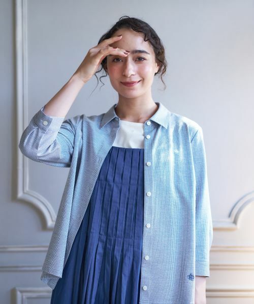 CARA O CRUZ / キャラ・オ・クルス シャツ・ブラウス | ナローストライプシャツ | 詳細9