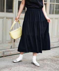 CARA O CRUZ / キャラ・オ・クルス ミニ・ひざ丈スカート | ロングティアードスカート