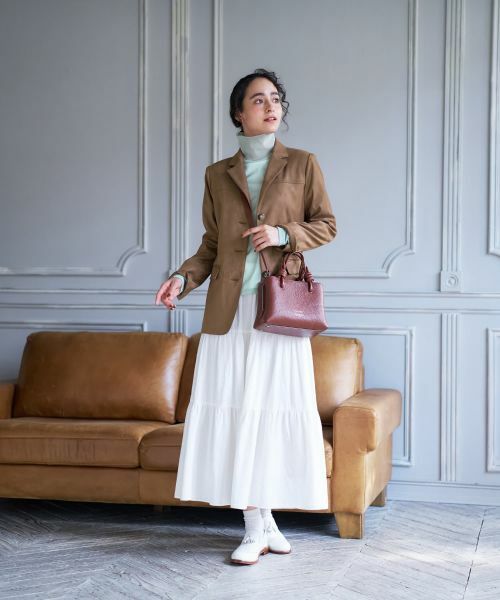 CARA O CRUZ / キャラ・オ・クルス ミニ・ひざ丈スカート | ロングティアードスカート | 詳細10