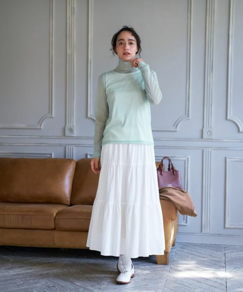 CARA O CRUZ / キャラ・オ・クルス ミニ・ひざ丈スカート | ロングティアードスカート | 詳細12