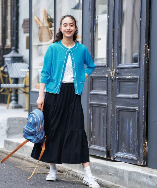 CARA O CRUZ / キャラ・オ・クルス ミニ・ひざ丈スカート | ロングティアードスカート | 詳細19